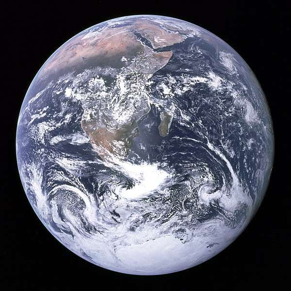 The blue marble photo of earth