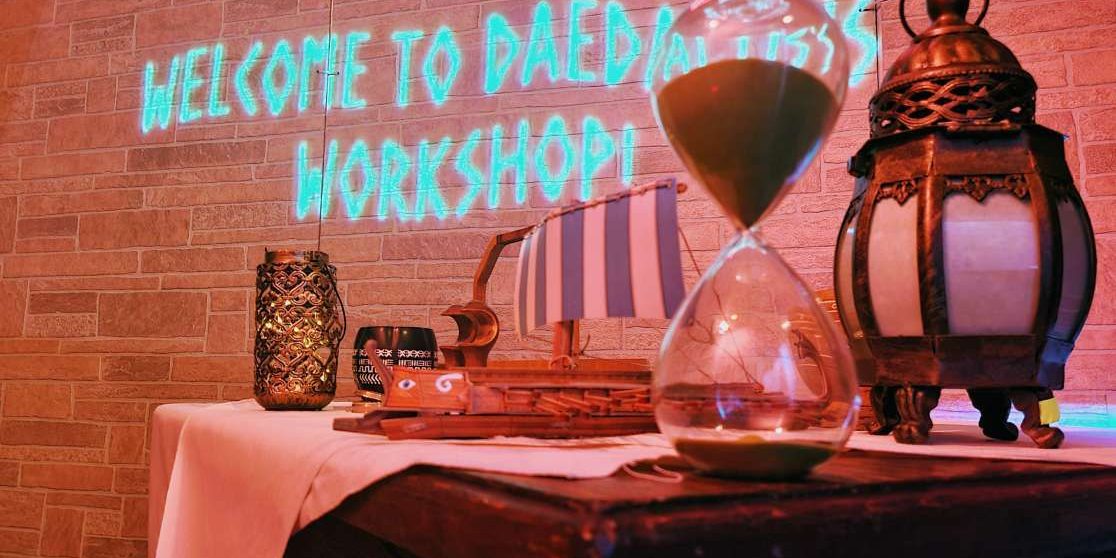 Welcome with Hourglass